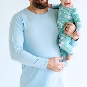 New Little Sleepies Mens Bamboo Pajama Top LS Size XL